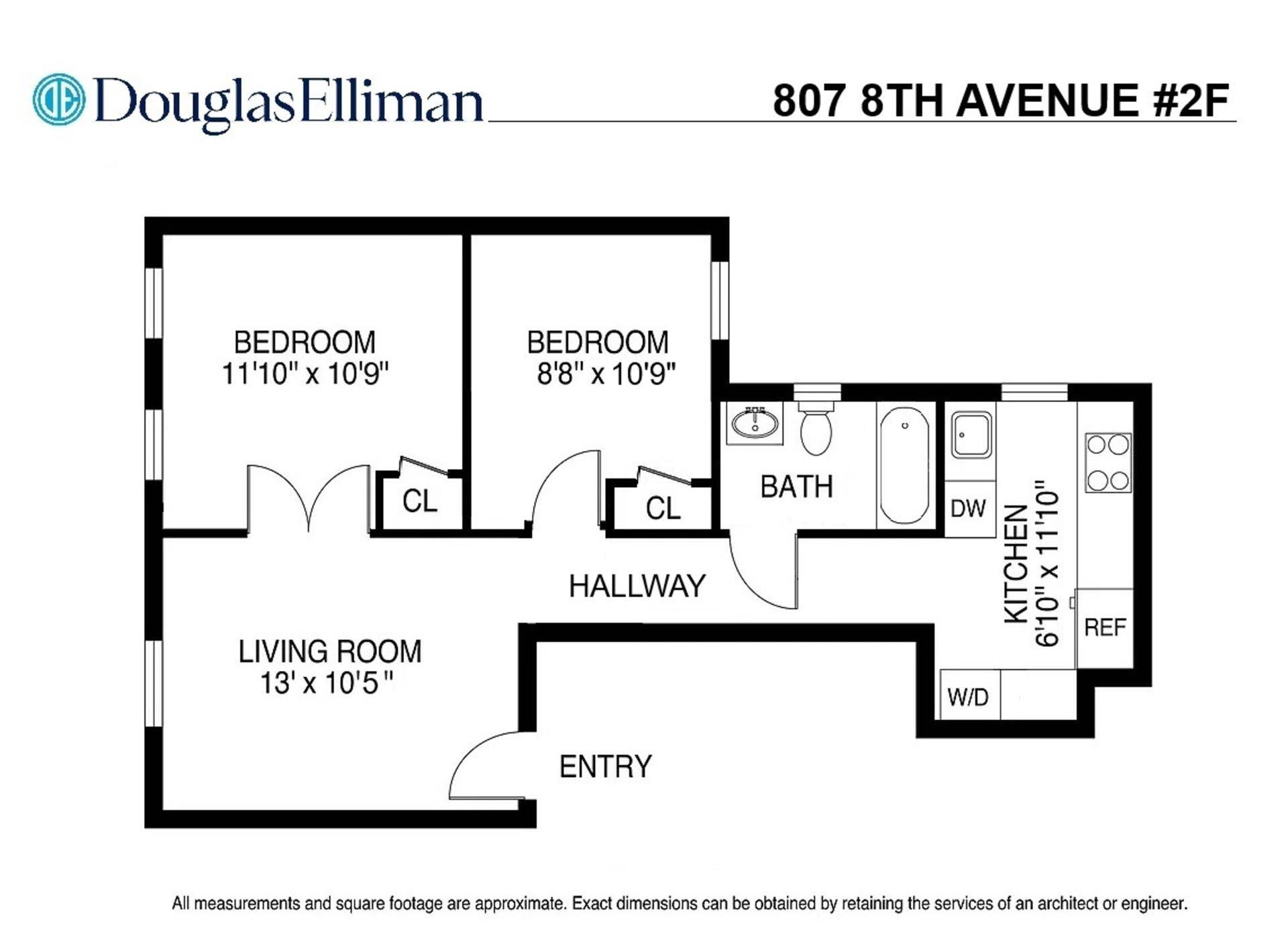 ALL INQUIRIES VIA WEBSITE OR EMAIL ONLY, PLEASE Amazing Park Slope front facing two bedroom with BRAND NEW COMPLETE RENOVATIONS amp ; in unit W D for an immediate start ...