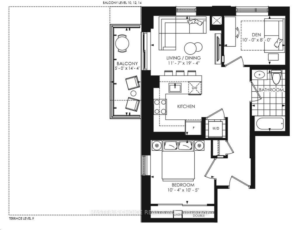 Be the first to live in this brand new, never occupied 1 den, den has door amp ; window can be used as 2nd bedrooms.