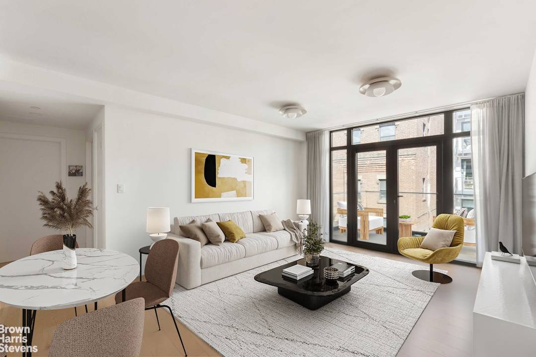 Designed for modern living and effortless entertaining, this stunning Williamsburg residence combines a spacious open concept layout with seamless indoor outdoor flow to your private terrace.