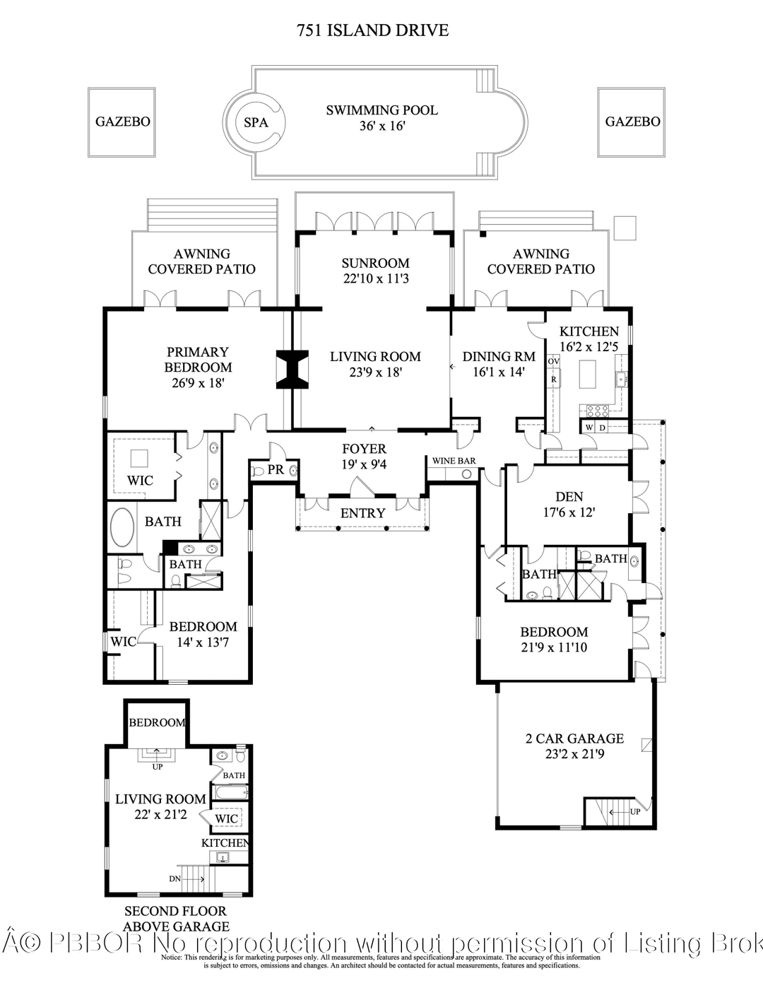 A private paradise and the ultimate tropical retreat, this elegant Estate boasts 110 feet on the Intracoastal Waterway and offers stunning water views.