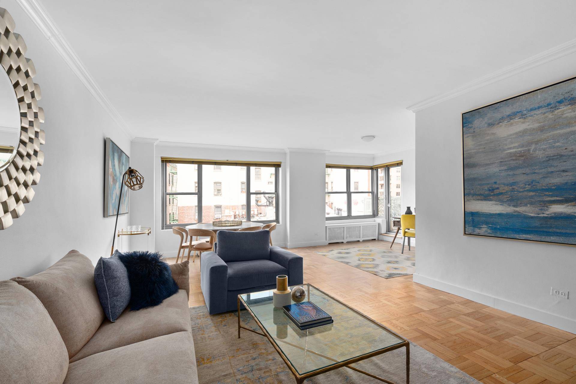 Experience unparalleled luxury at 2 Fifth Avenue, a prestigious co op situated in the heart of Greenwich Village, mere steps from the iconic Washington Square Park.