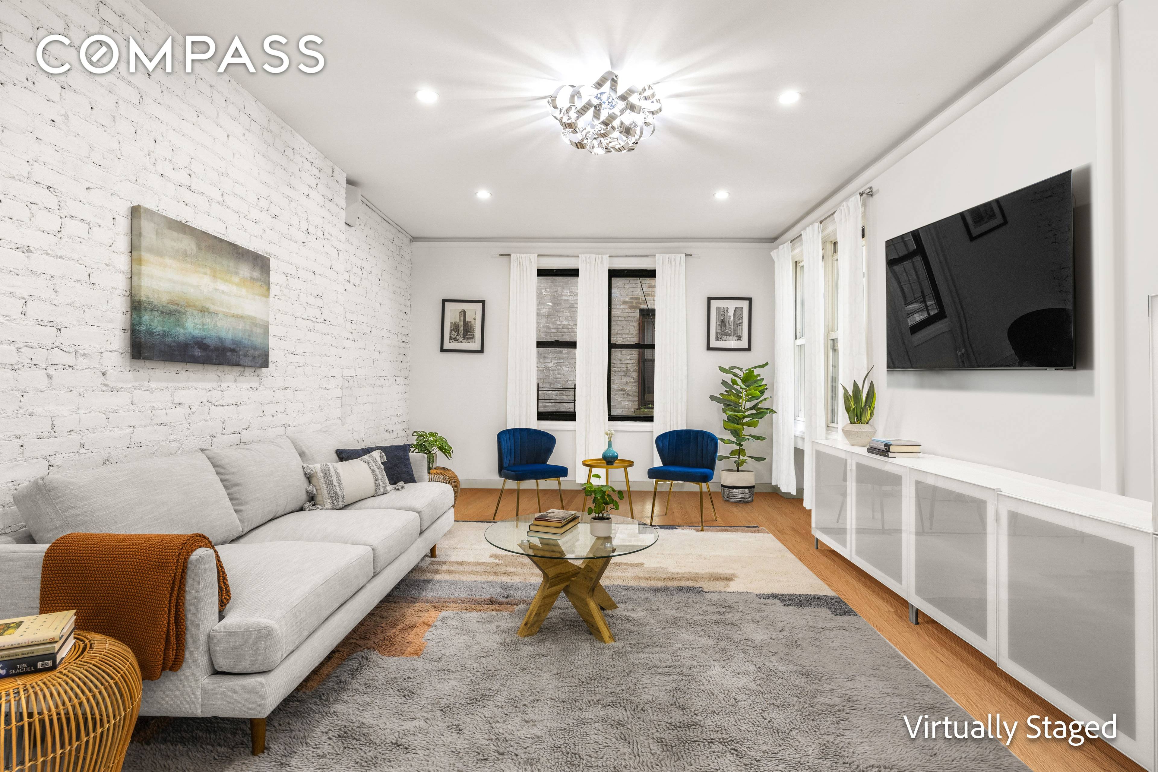 This unique and rarely available two bedroom, two bath co op, in a coveted Windsor Terrace building, is just a heartbeat from Prospect Park.
