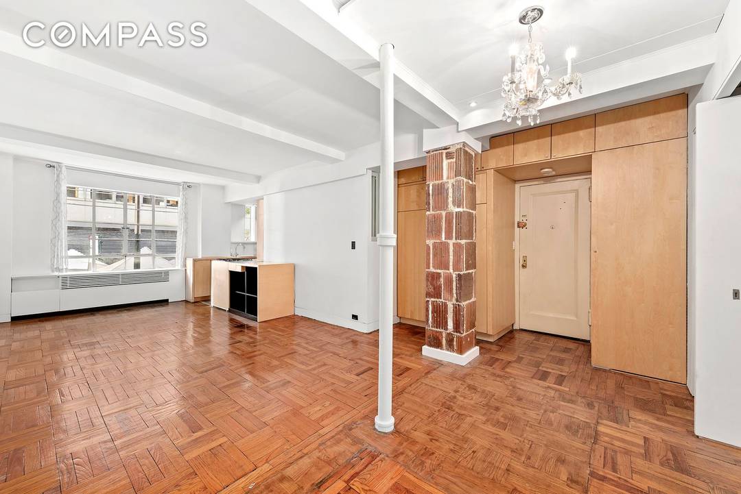 Enjoy wonderful architectural detail, great light and storage in this lovely one bedroom, one bathroom co op in the perfect Murray Hill location.