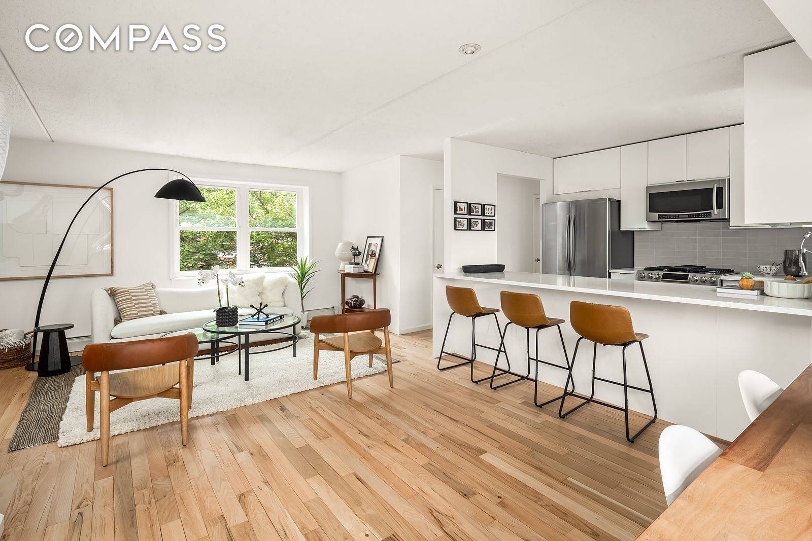 Welcome to Residence 6B, a fully renovated, floor through, two bedroom, one and a half bathroom condo located one flight up, on perhaps the only quiet, tree lined cul de ...
