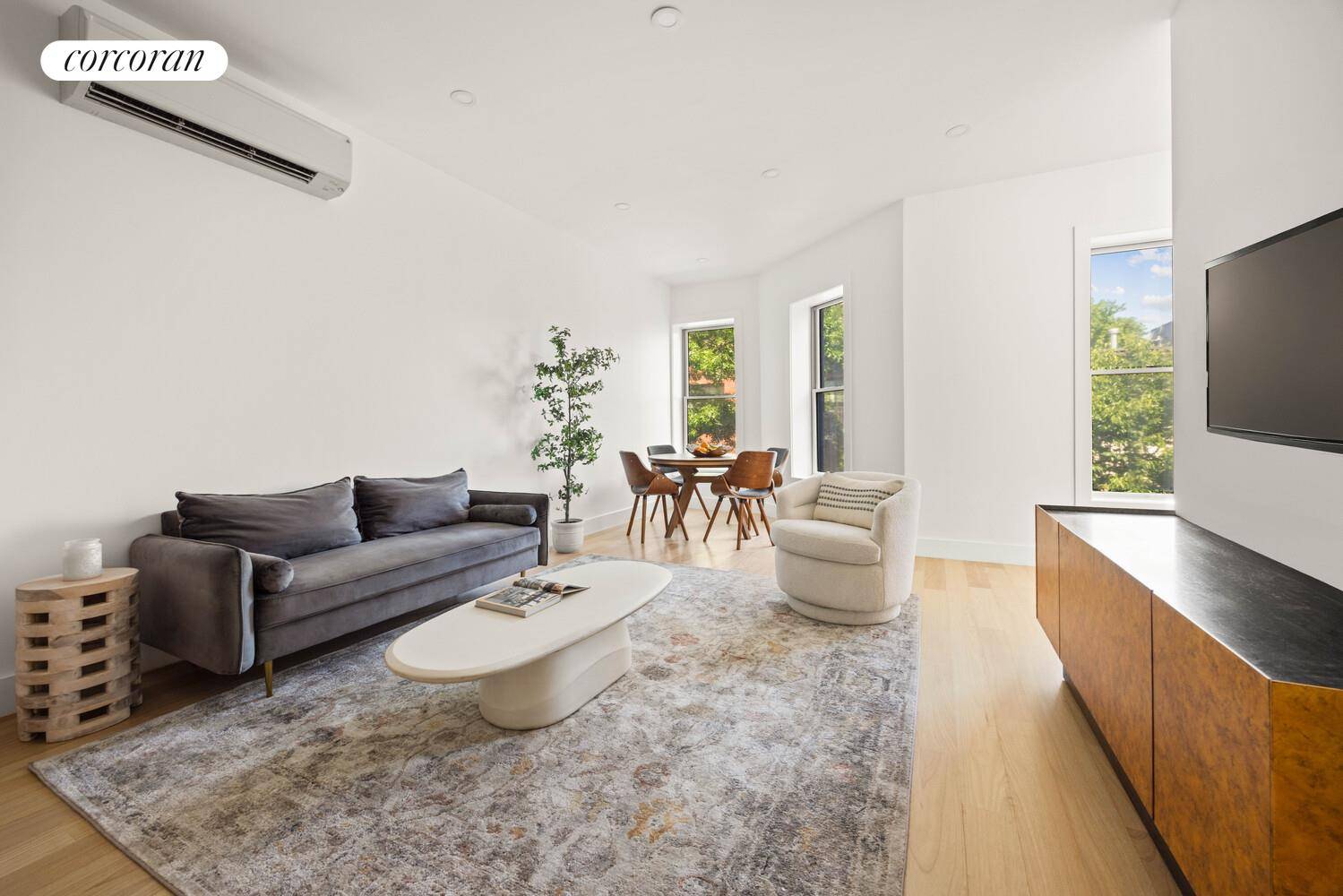 Welcome to Unit 3 at 1230 Putnam Avenue a beautifully designed two bedroom, two bathroom floor through residence in a newly built, boutique three unit condominium in the heart of ...