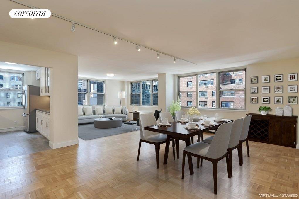 200 East 58th street 14H Prime MidtownIn The Heart Of Midtown Manhattan, Newly renovated two bedrooms one bathroom Incredibly Spacious 14th Floor Junior Four Condo Located On Third Avenue.