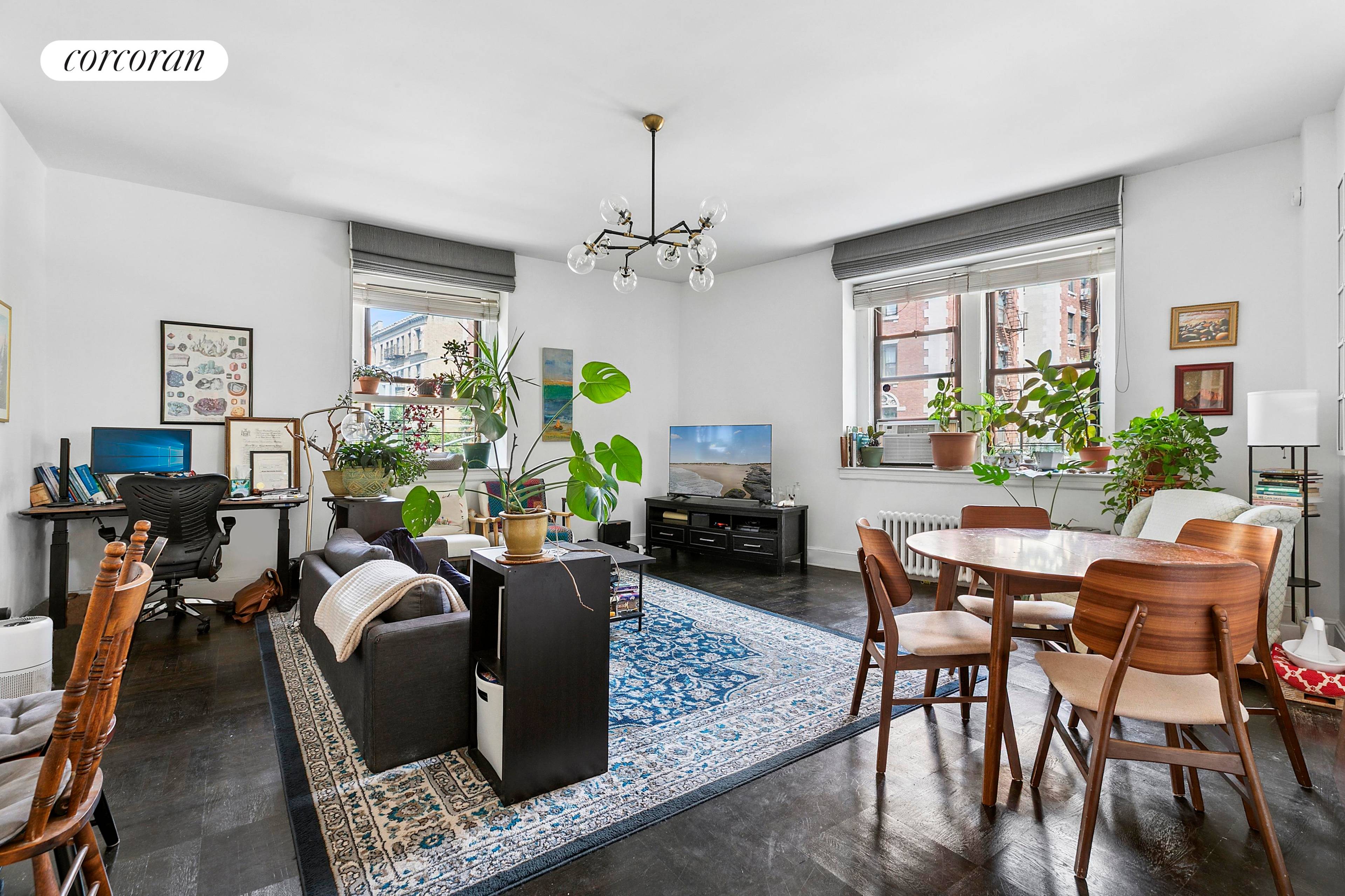 SPACIOUS, corner one bedroom co op apartment waiting for you to move right in.