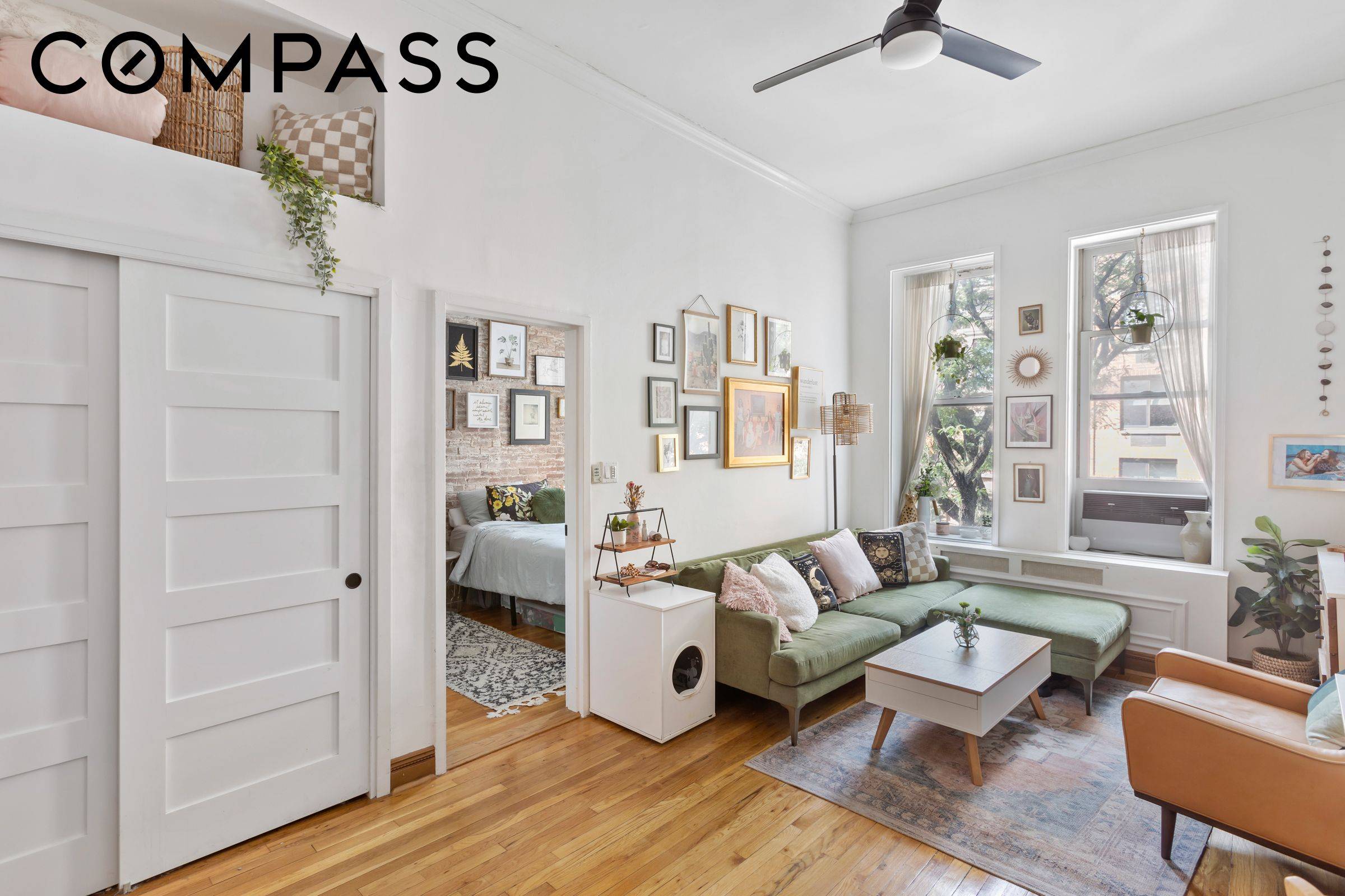 Soaring ceilings and exquisite details welcome you into this charming home just minutes from Central Park !