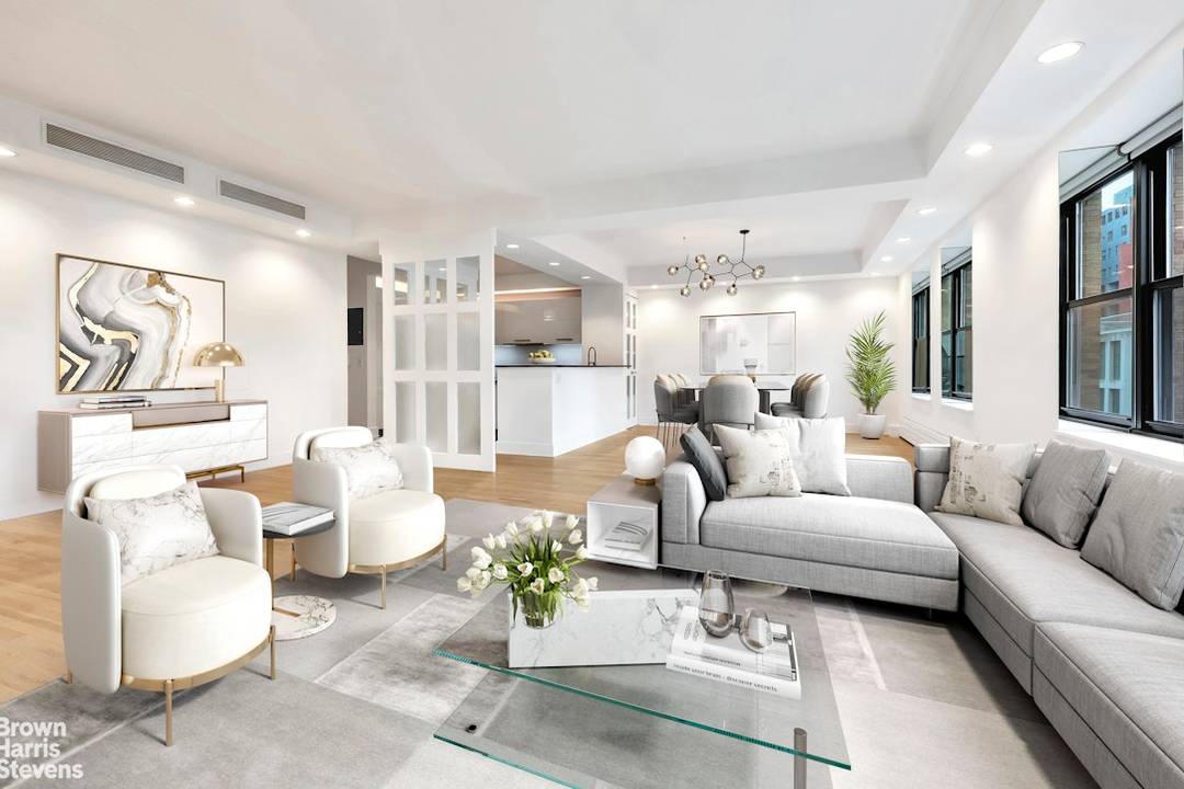 Live in light, luxury and landmarked history in a beautiful, sun filled home at the iconic American Thread Building where timeless architecture meets modern sophistication.