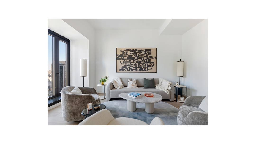 Immediate Occupancy This gracious 1, 420 square foot, two bedroom, two and a half bathroom residence designed by Thomas Juul Hansen, features over 10ft 5in ceilings an open living concept ...