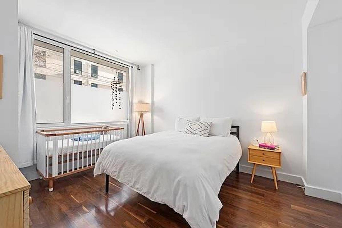 Set in a contemporary condominium one block from McCarren Park, this impeccably designed duplex apartment spans 1, 164 square feet and features wide plank hardwood floors, oversized windows, and high ...