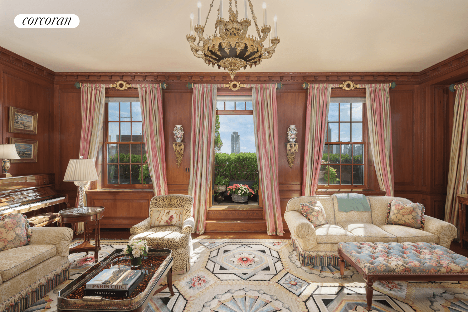 Perfectly positioned atop the premier prewar co operative, 895 Park Avenue, this palatial duplex penthouse epitomizes unparalleled luxury with impeccably proportioned spaces, perfect for sophisticated entertaining and everyday living.
