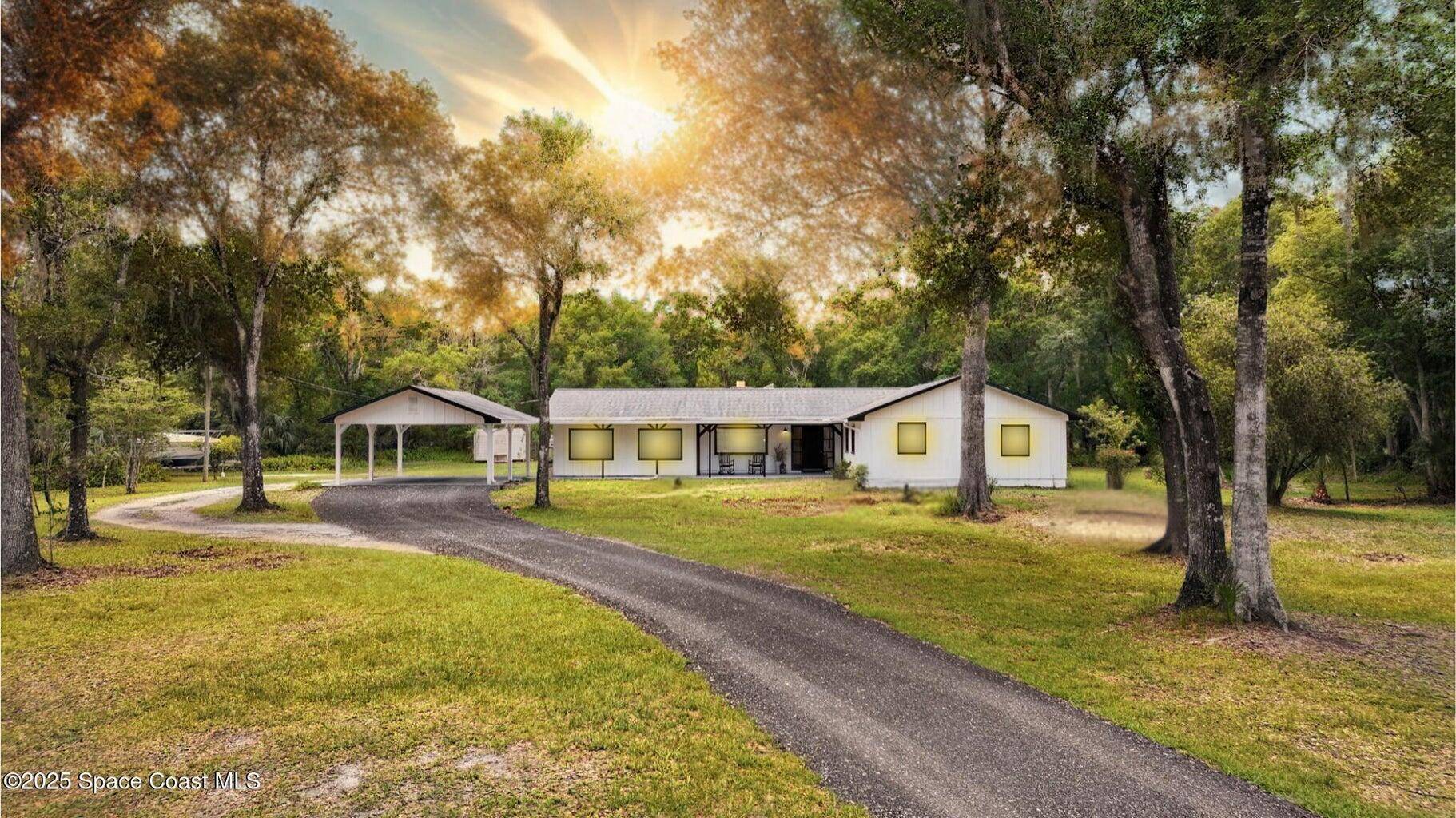 Stunning 4 bed, 2 bath fully remodeled home with a private 2 bed, 1 bath in law suite on 5 acres in sought after Tomoka Farms.