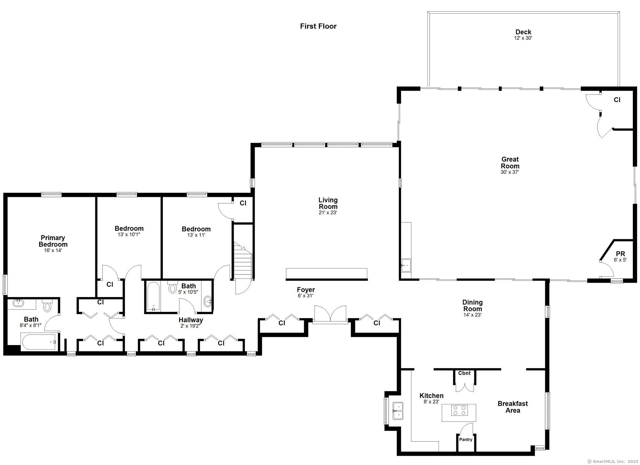 Welcome home to this award winning contemporary ranch, perfectly situated on a serene cul de sac.