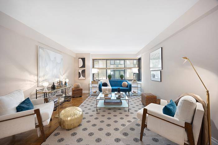VALUE, SIZE, SERENITY and an Extraordinary LIFESTYLE are yours with this OVER SIZED and QUIET 1 Bedroom 1 Bathroom Home in a Full Service and Dog Friendly Coop on exclusive ...
