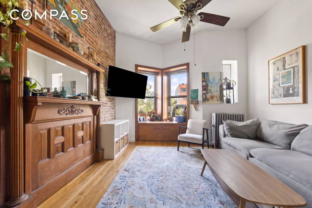Sun filled 2 bedroom, 1 bath prewar co op on tree lined President Street in the heart of Park Slope, just moments from Prospect Park and 7th Avenue.