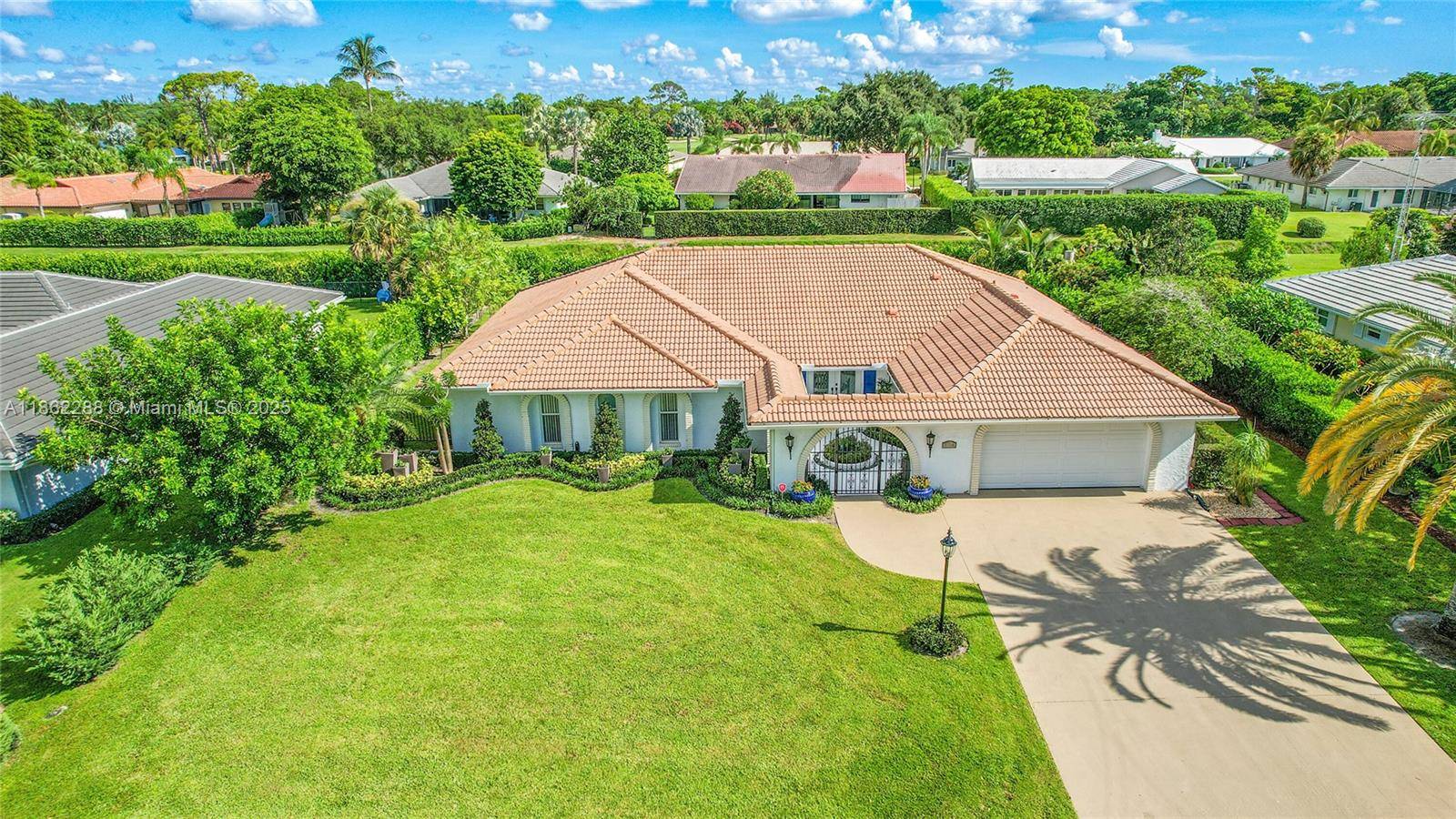 Move in ready and freshly updated, this 4 bedroom, 3 bath Spanish Mediterranean style home offers elegance, privacy, and resort style living.
