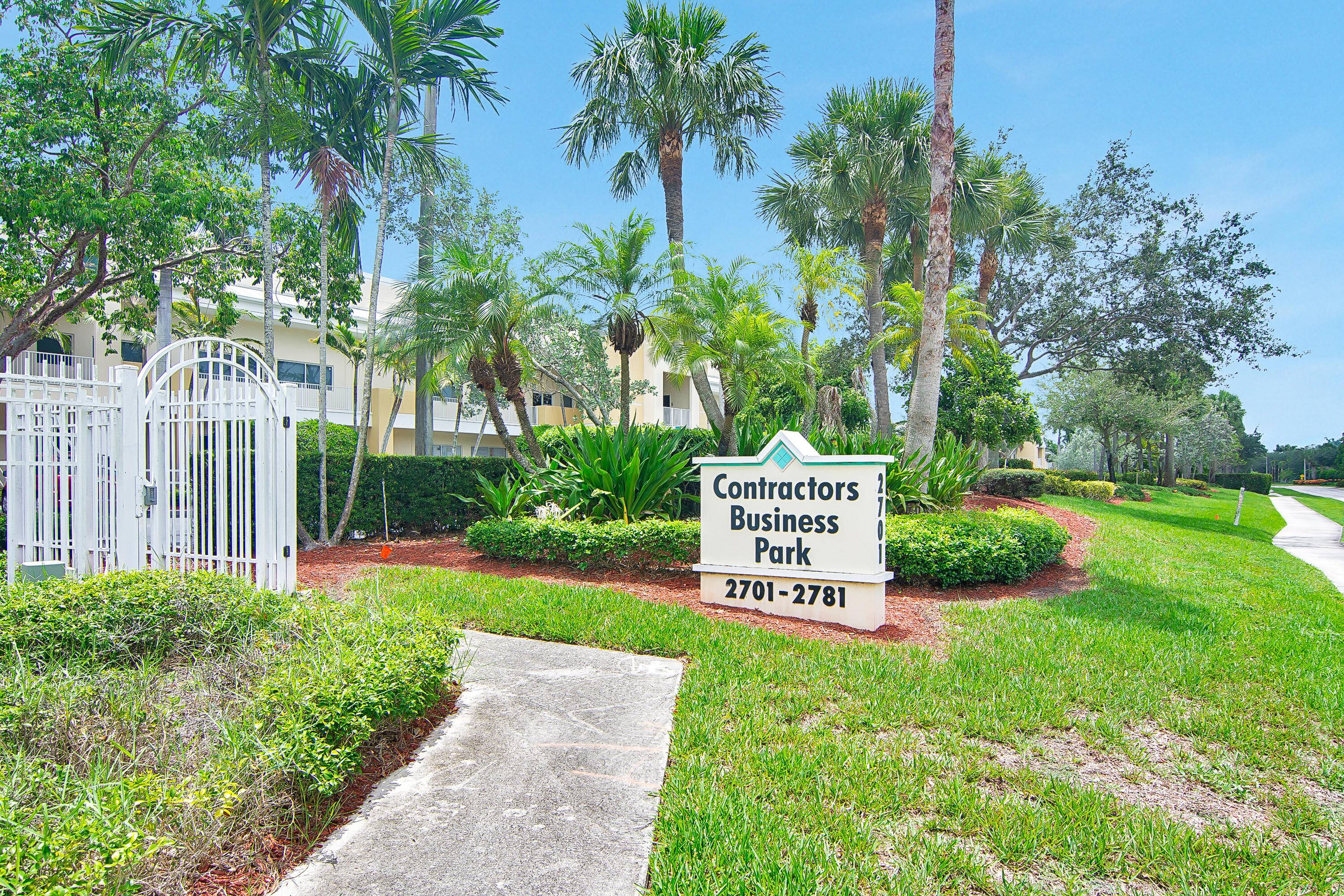 Rarely available commercial office space for lease in the sought after gated Contractors Business Park Vista Center Condominium.