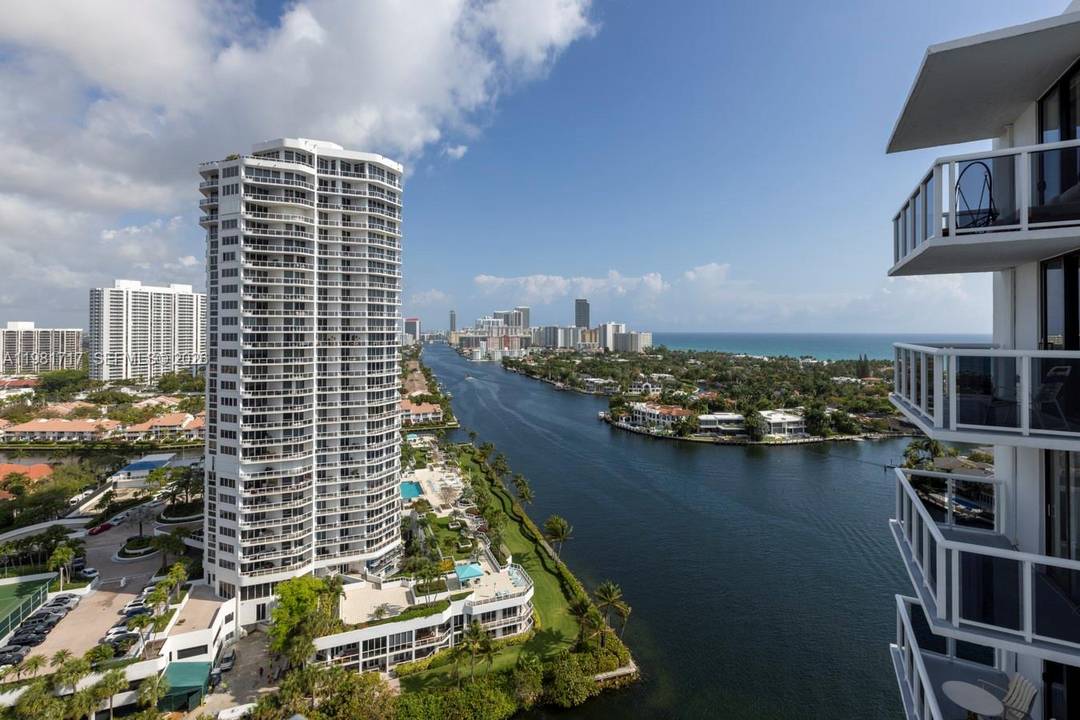 Spectacular furnished 2 bedroom, 2 bath residence on the 22nd floor with breathtaking views of the Intracoastal, ocean, and canal.