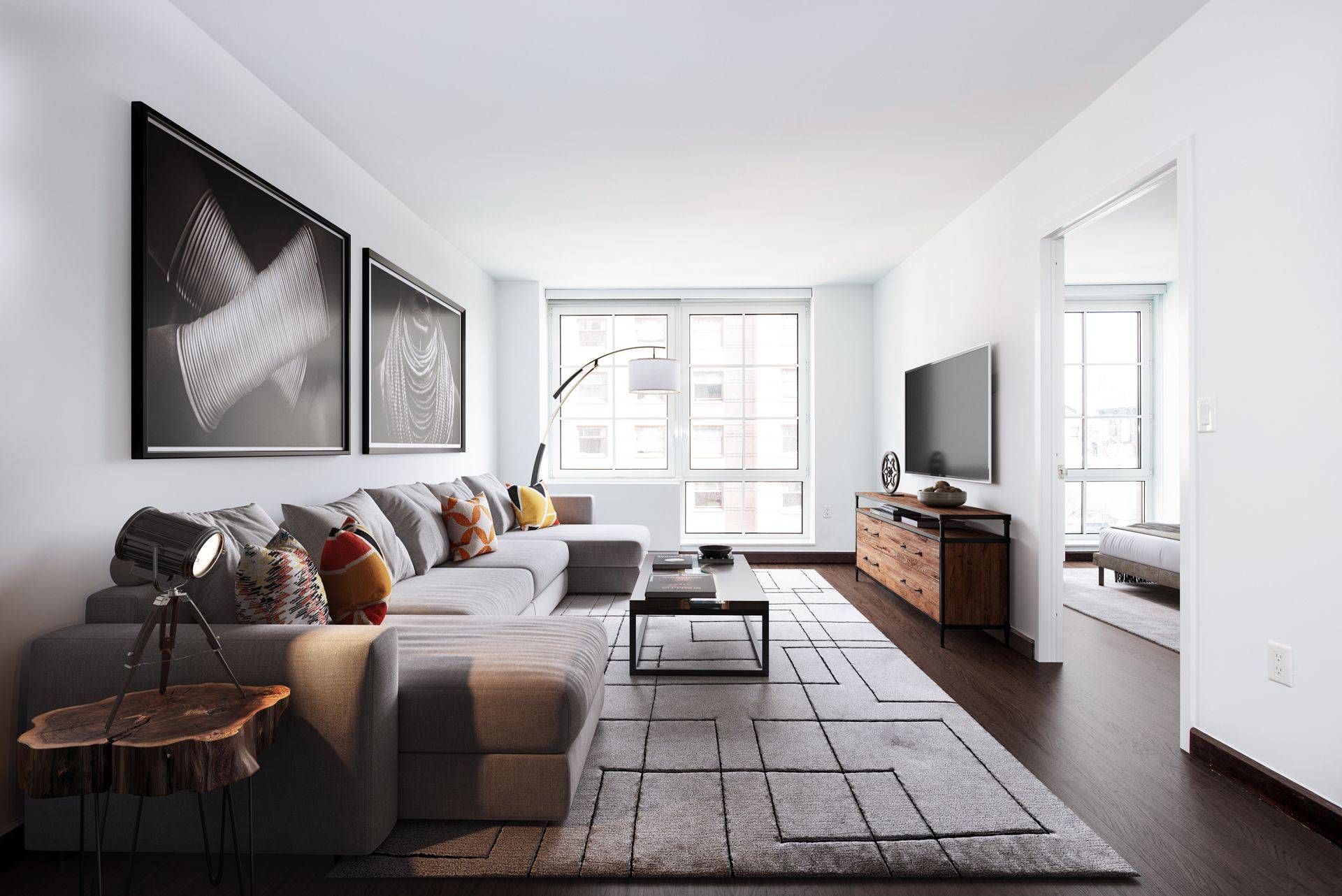 The No Fee apartments at The Nathaniel were conceived through the collaborative design and architectural efforts of Colum McCartan and Karl Fisher, resulting in a contextual neo industrial building featuring ...