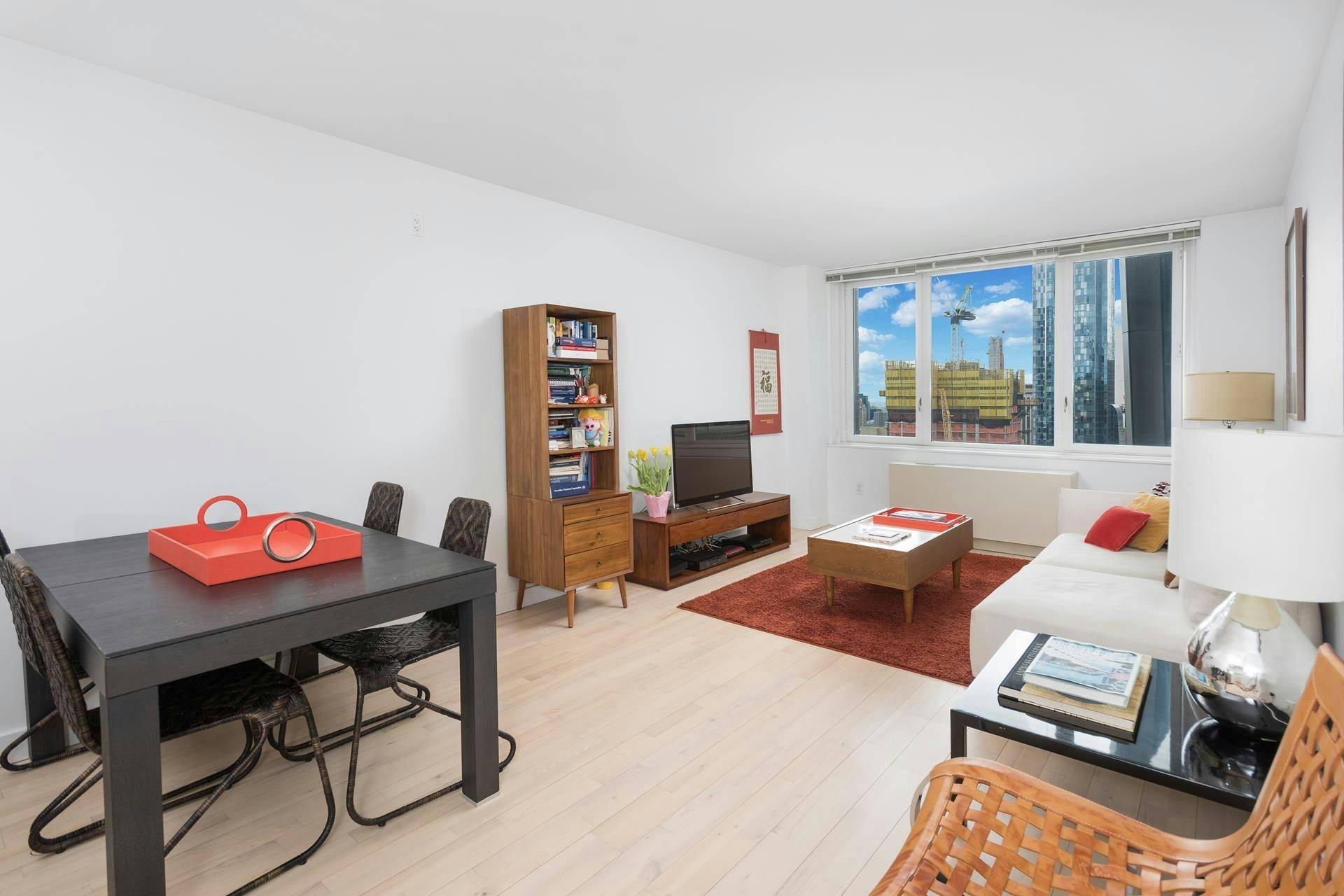 2 Bed, 2 Bath Rental, on the 51st Floor with Open City and Partial Central Park Views.