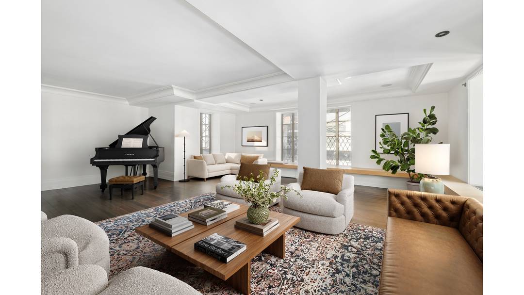 Sun filled three bedroom, three and a half bathroom residence at the iconic Barbizon 63.