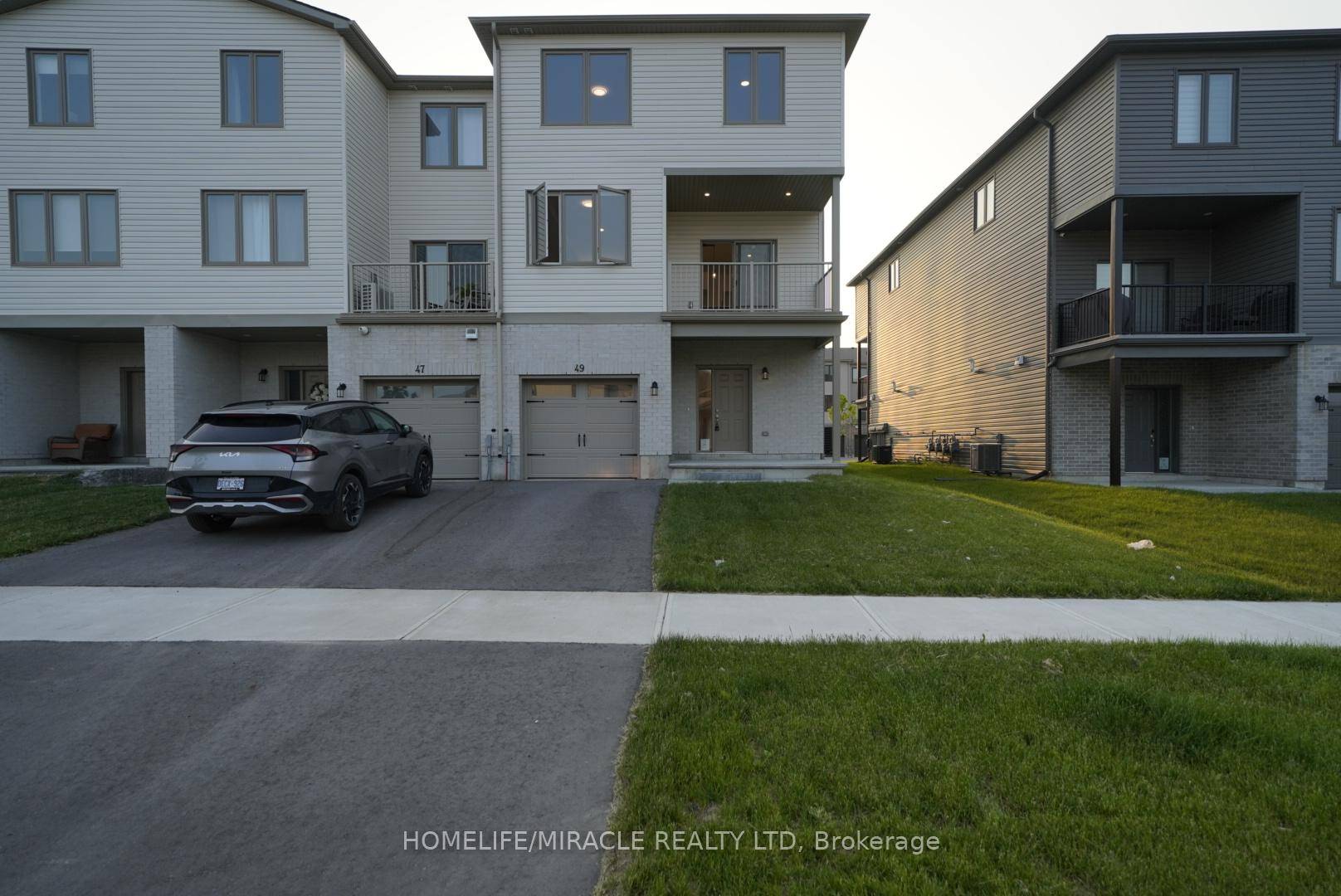 Beautiful 1 Year Old End Unit 3 Storey Townhome Is Available For Lease In The Desirable High Demand Talbot On The Trail Community.