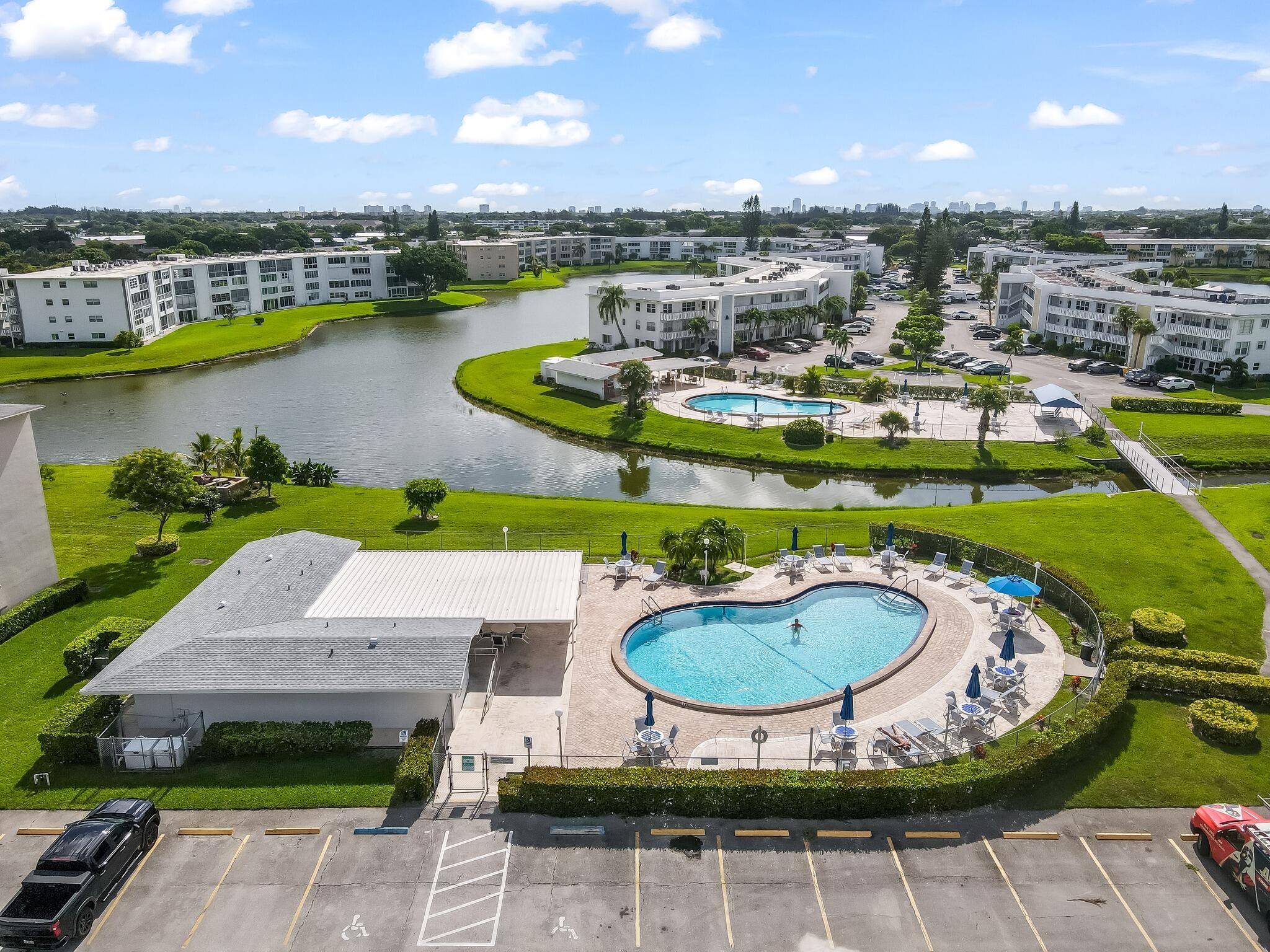2 Bedroom, 1. 5 Bathroom second floor condo in Century Village, a 55 community.