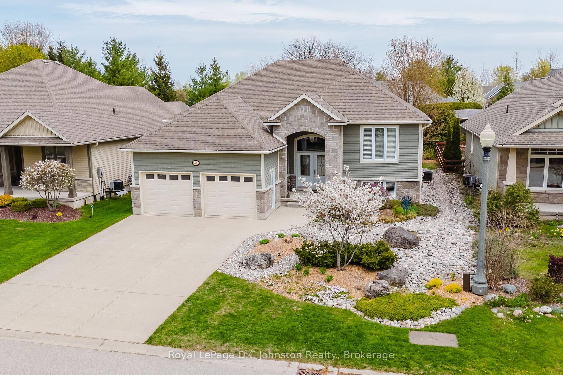 Located at 590 Creekwood Drive in Southampton, this spectacular raised bungalow exudes charm and curb appeal, nestled in a sought after neighborhood on one of the most picturesque streets in ...