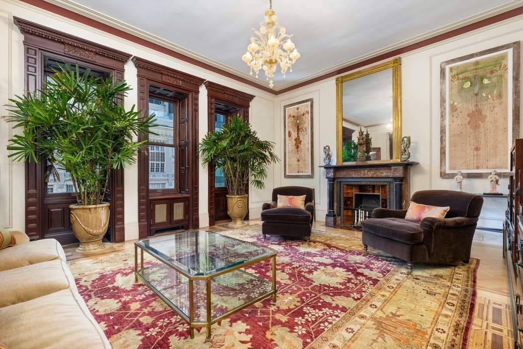Welcome to 205 West 57th Street, Residence 9BA 9BB a rare three bedroom, two and a half bathroom cooperative that beautifully blends grand prewar architecture with modern comforts.
