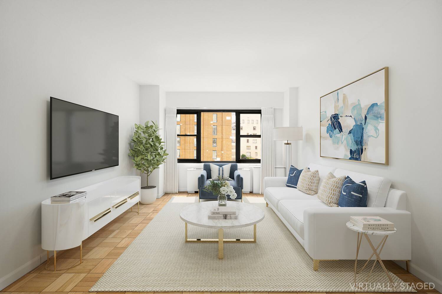 In the heart of Lincoln Center, one of Manhattan's most iconic neighborhoods, this rarely available one bedroom residence offers East and South exposures with stunning city views.