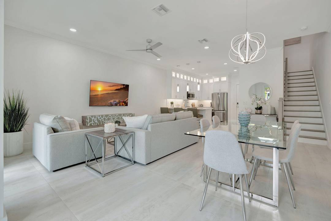 Brand New Luxury Waterfront Townhome fully furnished for rent in Stuart, FL Dock slip with boat lift that will accommodate a 30ft boat available for an additional 500 per month.