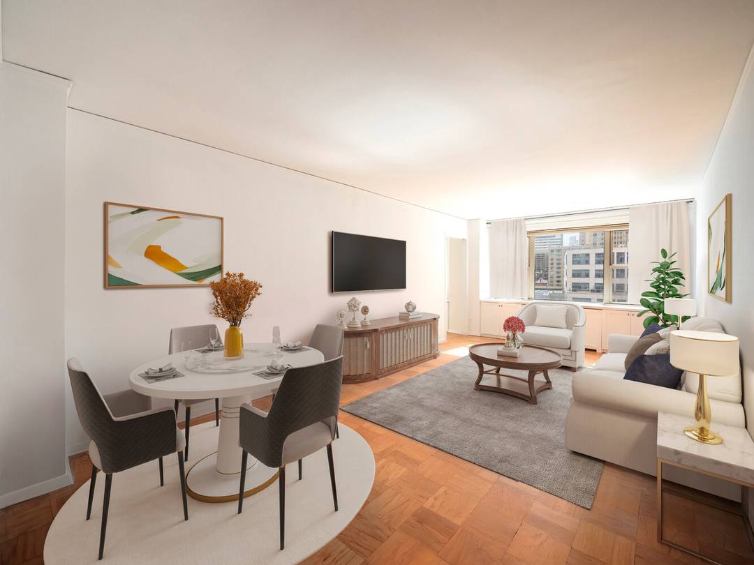 Welcome home to this beautifully laid out, south facing one bedroom that checks every box.