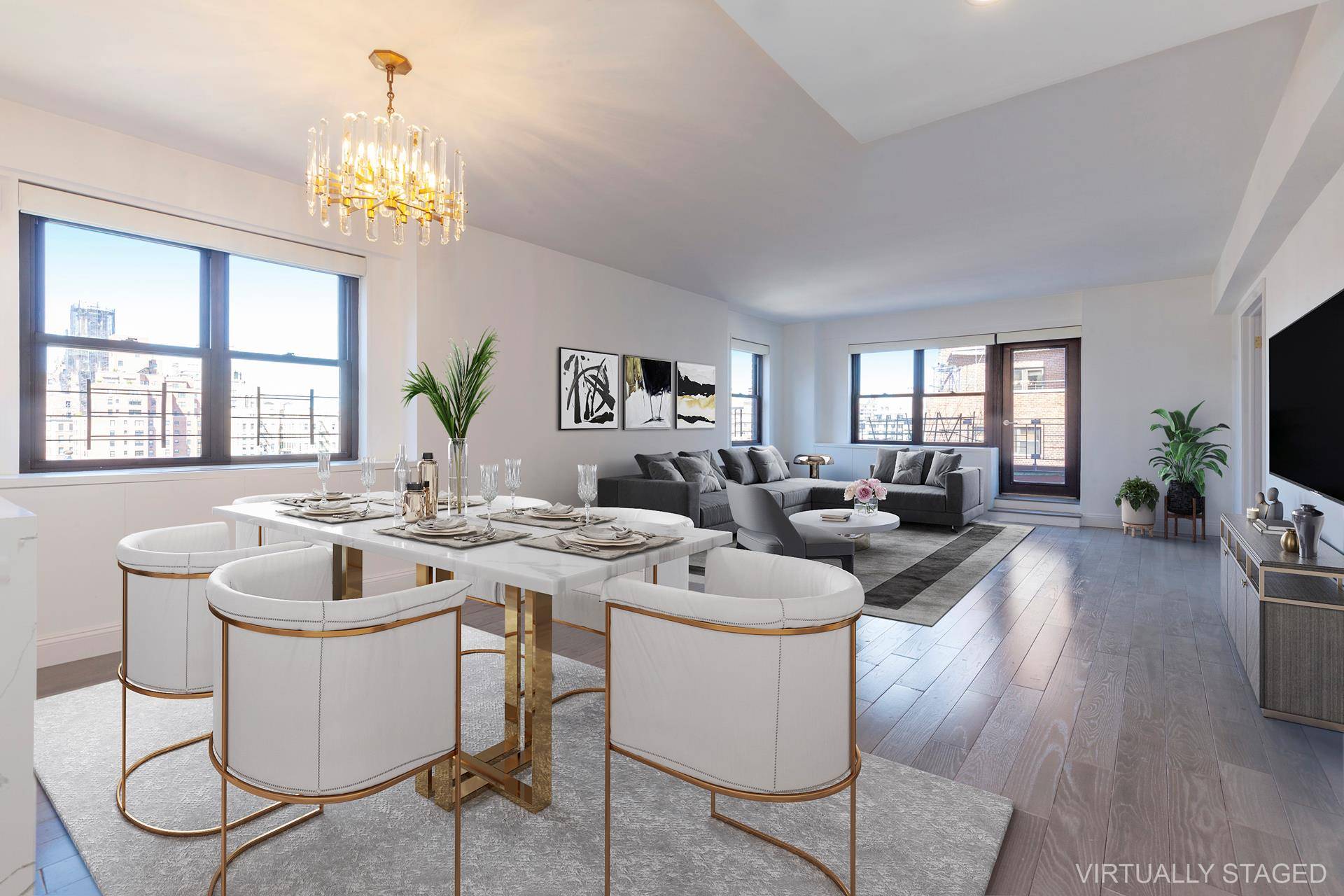 Welcome to Apartment 16G, a meticulously gut renovated sunny 3BR 2.