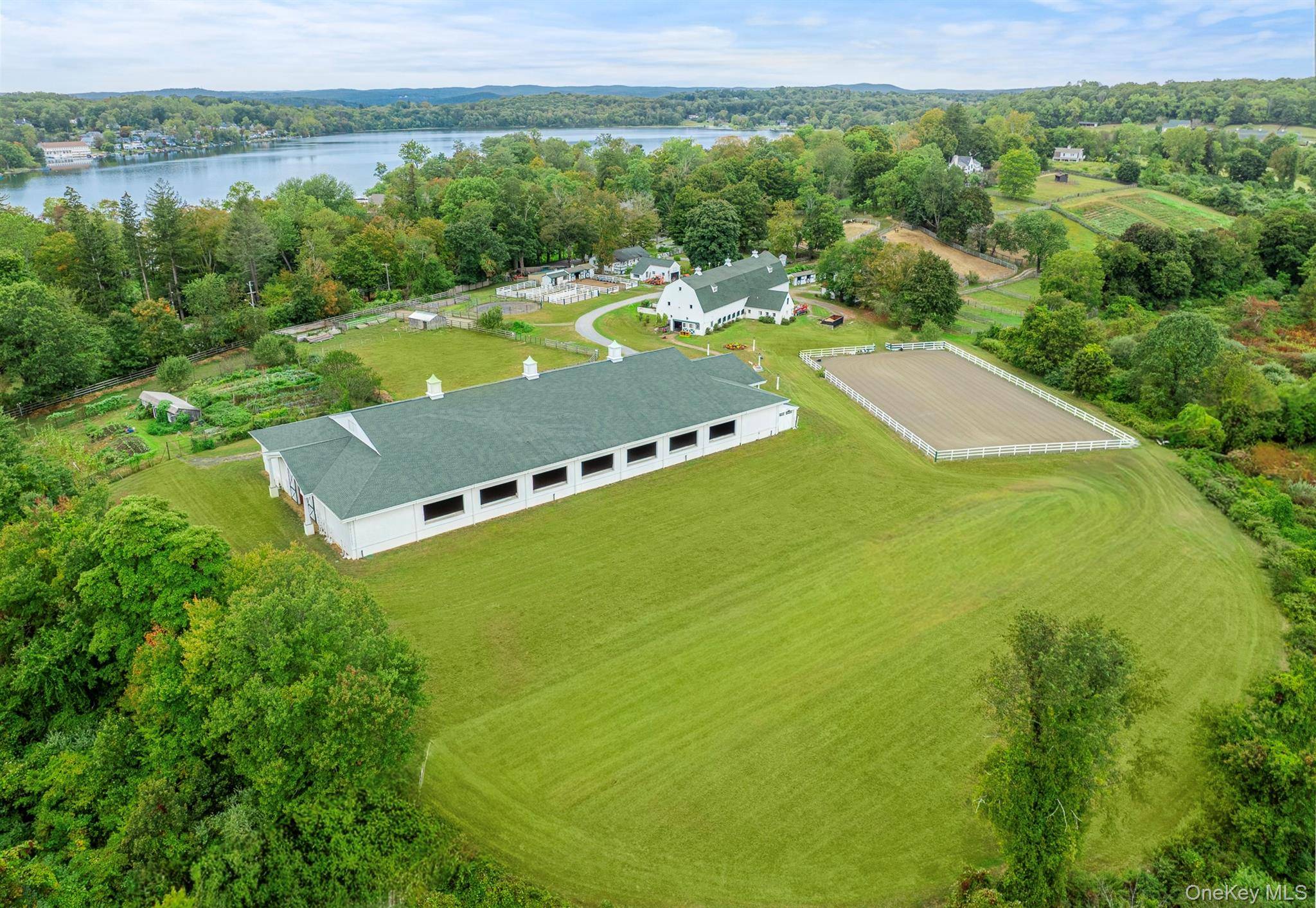 AVALON FARM. A phenomenal, state of the art 23 acre equestrian boarding facility with 25 stalls in the heart of North Salem.