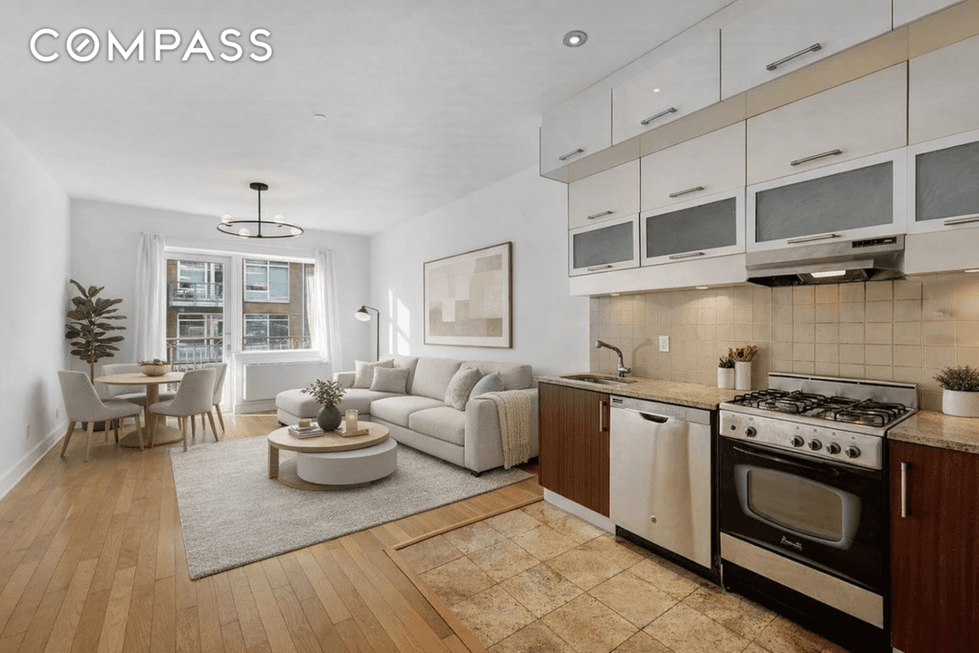 Introducing a contemporary spacious one bedroom, one bath at The Queens Plaza Condominium.