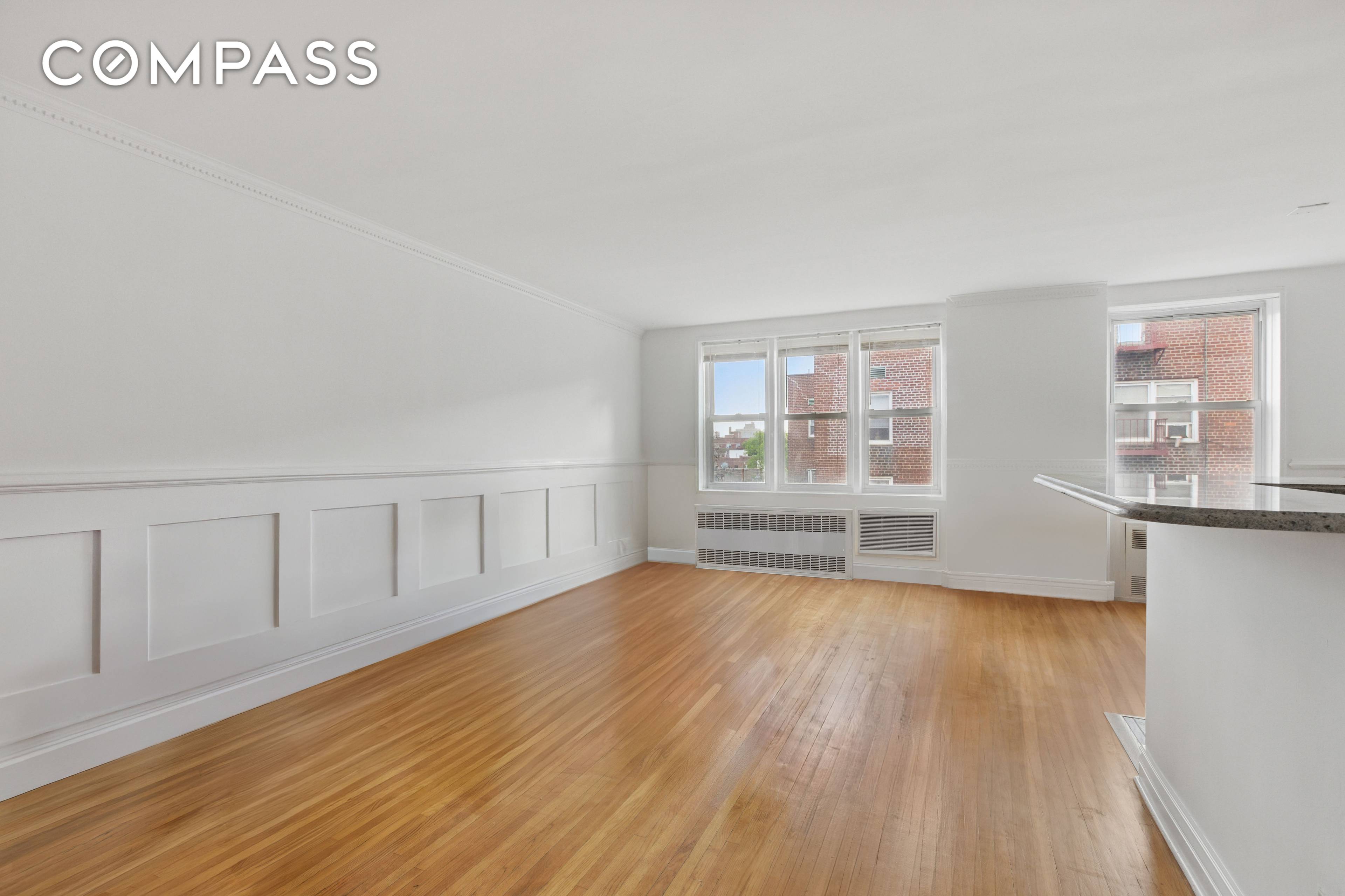 Spacious Top Floor One Bedroom Apartment in good condition with Flexible Layout in Ditmas Park.