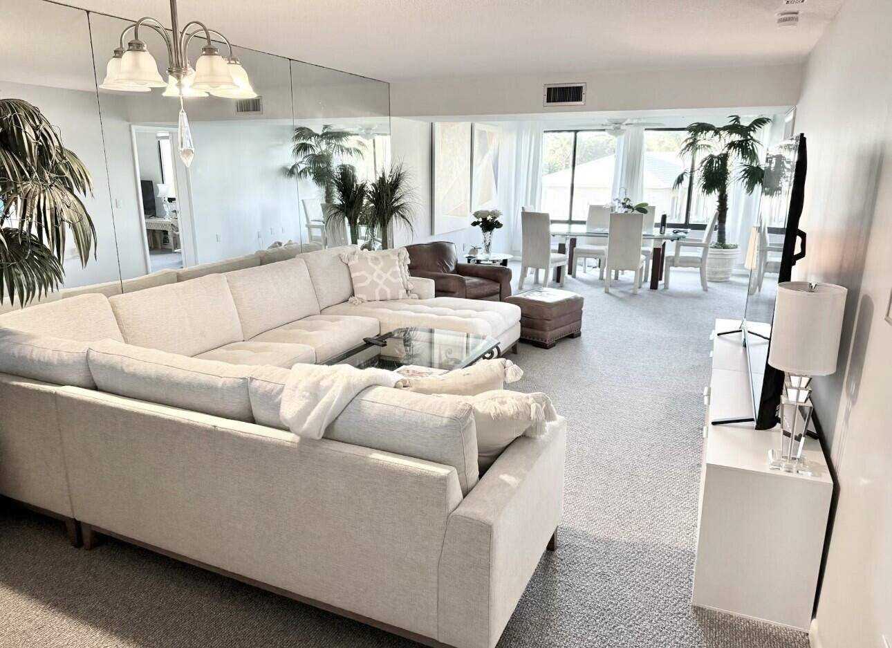 Immaculate 2 bedroom w 2 bathrooms Huge Laundry Room often used as third bedroom or office.