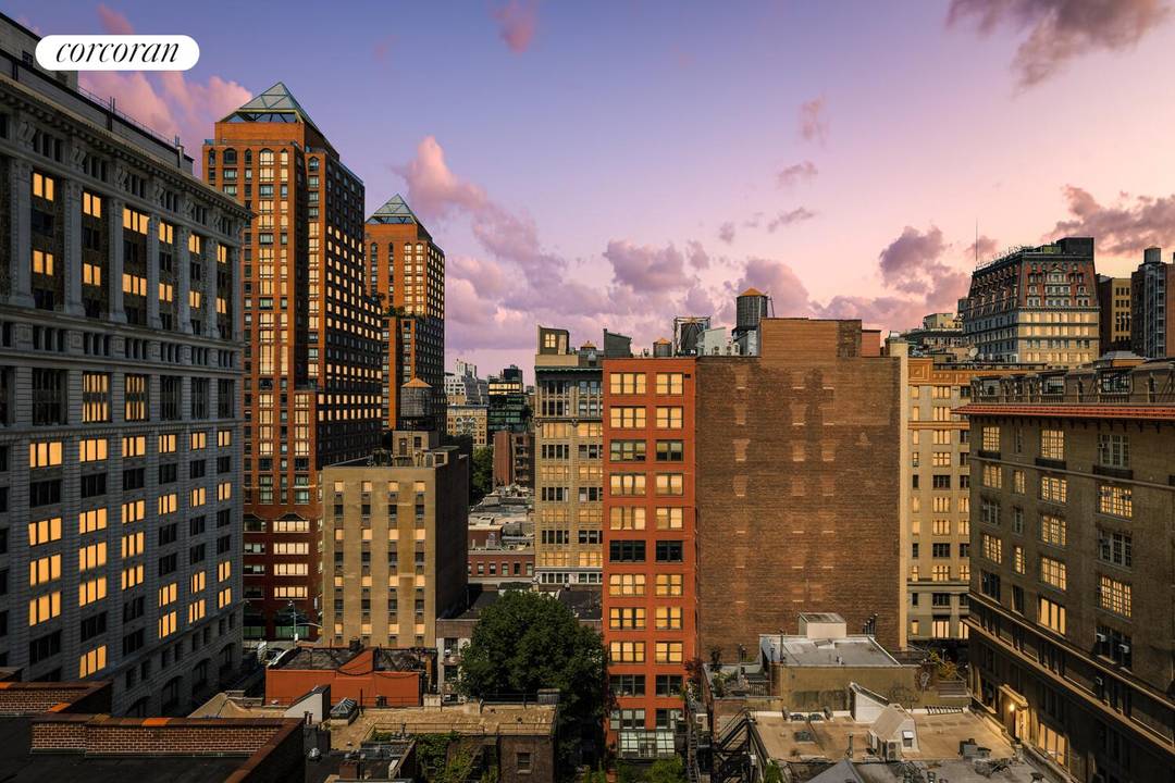 18G, high above Gramercy Park is a one of kind dawn to dusk sunlit apartment offering unique views of the iconic clocktower.