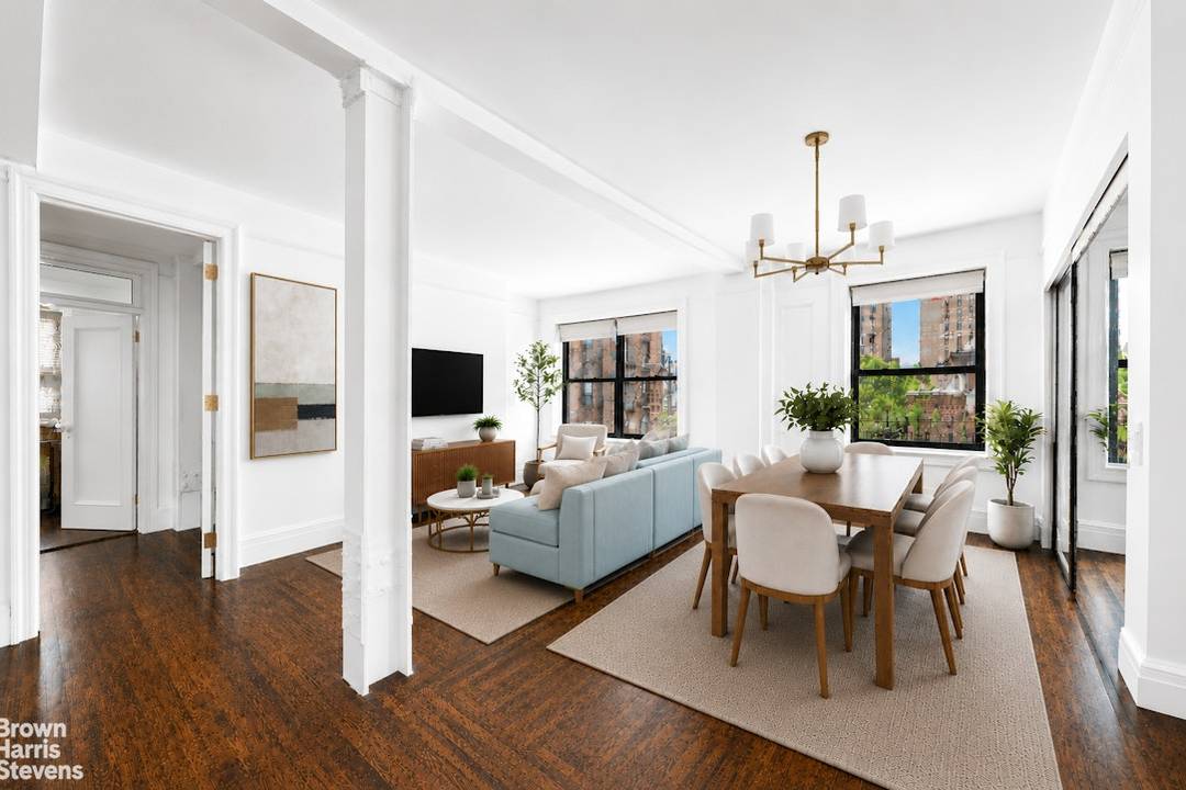 Welcome to this charming and light filled 3 bedroom, 2 bath residence at 55 West 95th Street, a prewar Upper West Side co op ideally situated on a beautiful tree ...