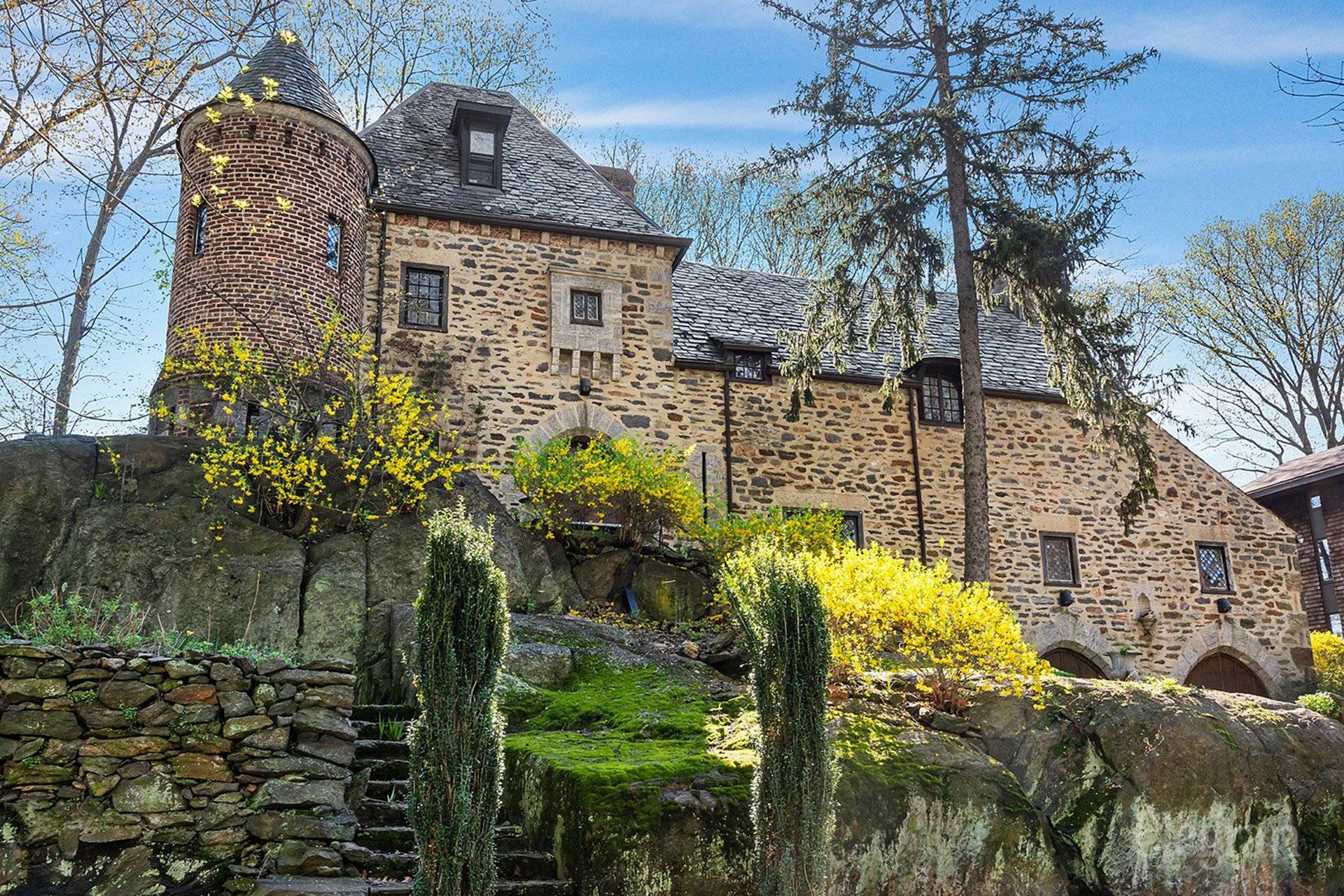 Enchanting Chateau Minutes to ManhattanOn the highest point in NYC, set in the lush beauty of natural landscapes, forests, and remarkable rock formations that define Fieldston, sits an imposing castle, ...