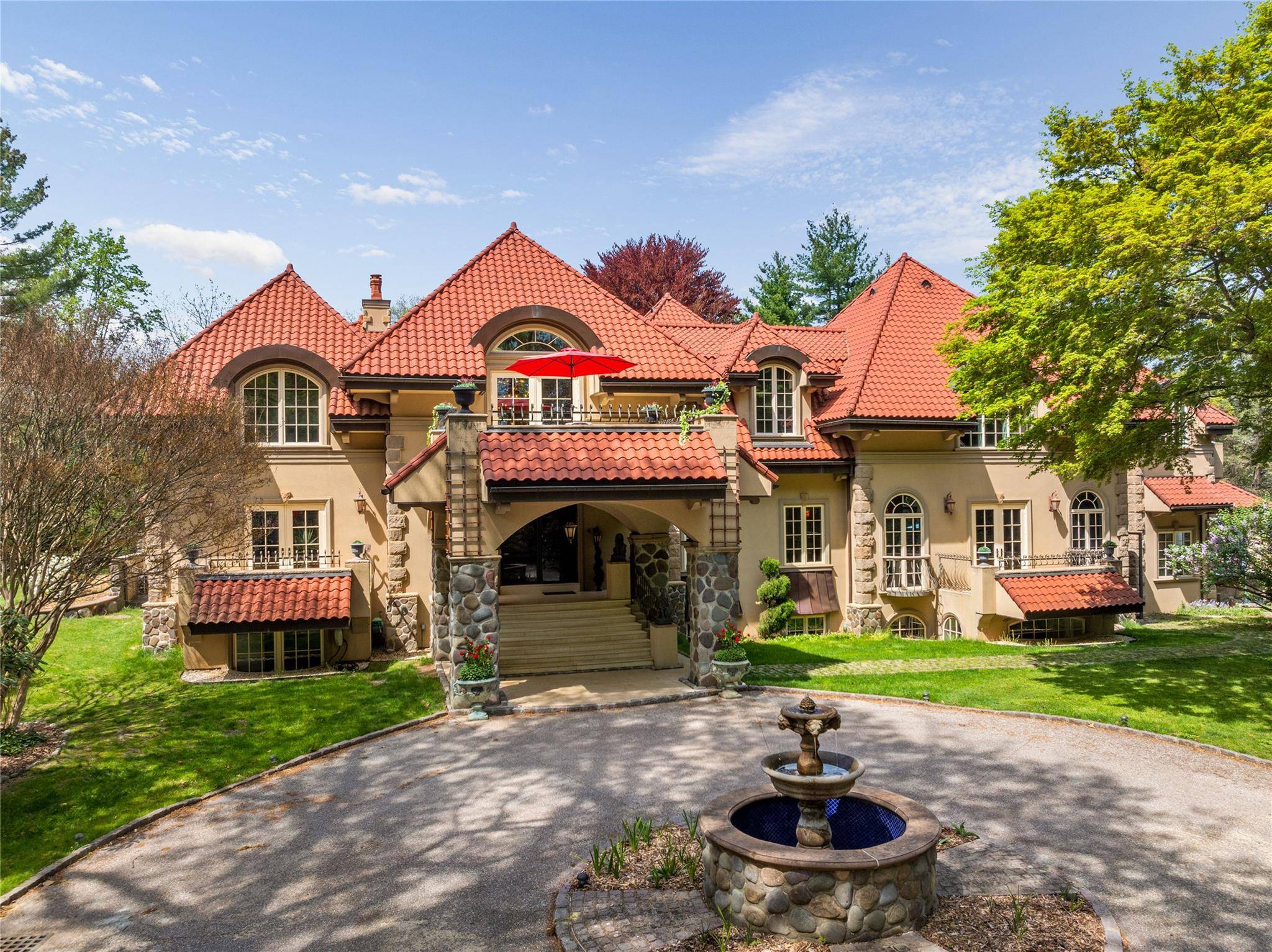 A Mediterranean Sanctuary of Distinction in the Village of Sands Point Privately nestled within the exclusive Village of Sands Point, this Mediterranean inspired estate is a masterclass in architectural elegance ...