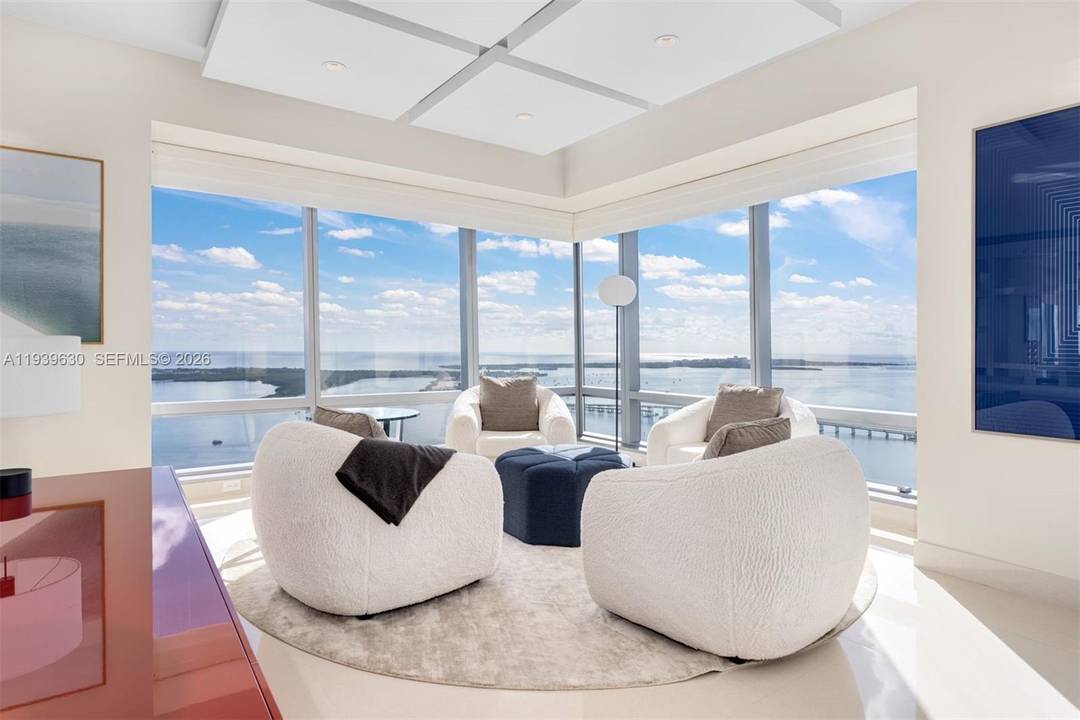 Exclusive corner residence at Millennium Tower Residences offering 3, 698 SF of impeccably renovated living space with 3 bedrooms, 4 full baths, and 1 half bath.