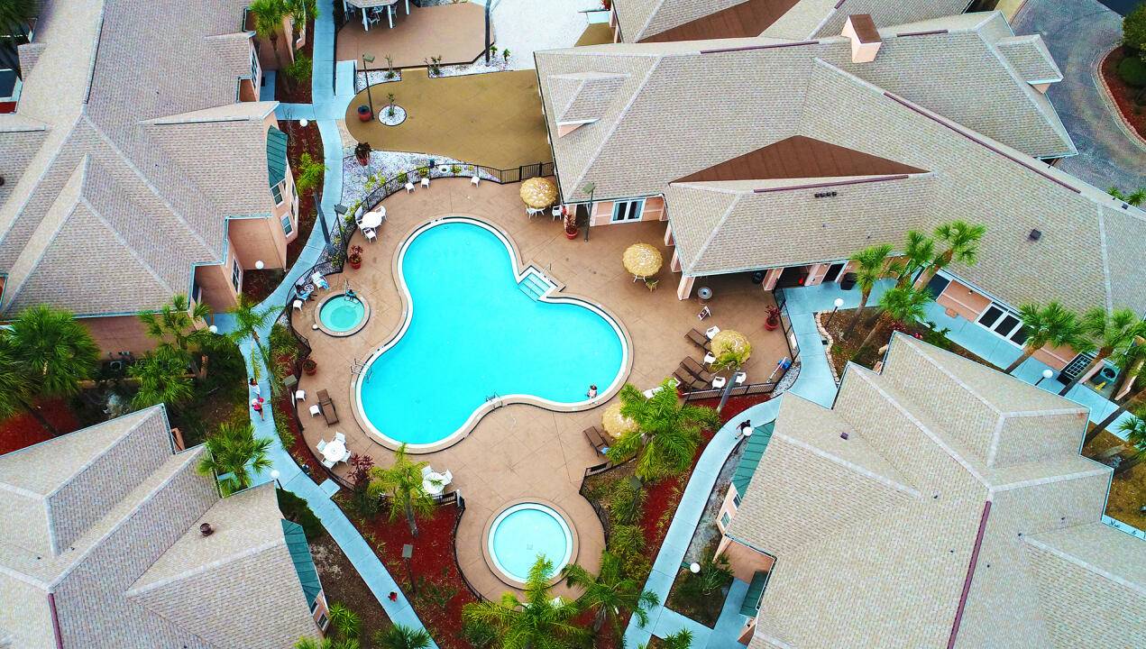 This Pool view property is so close to Disney, you can see the fireworks from the parking lot.