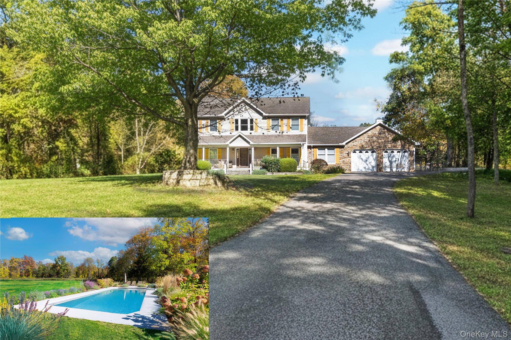 Set on six private acres in Red Hook, this light filled Colonial blends modern comfort with serene country living.