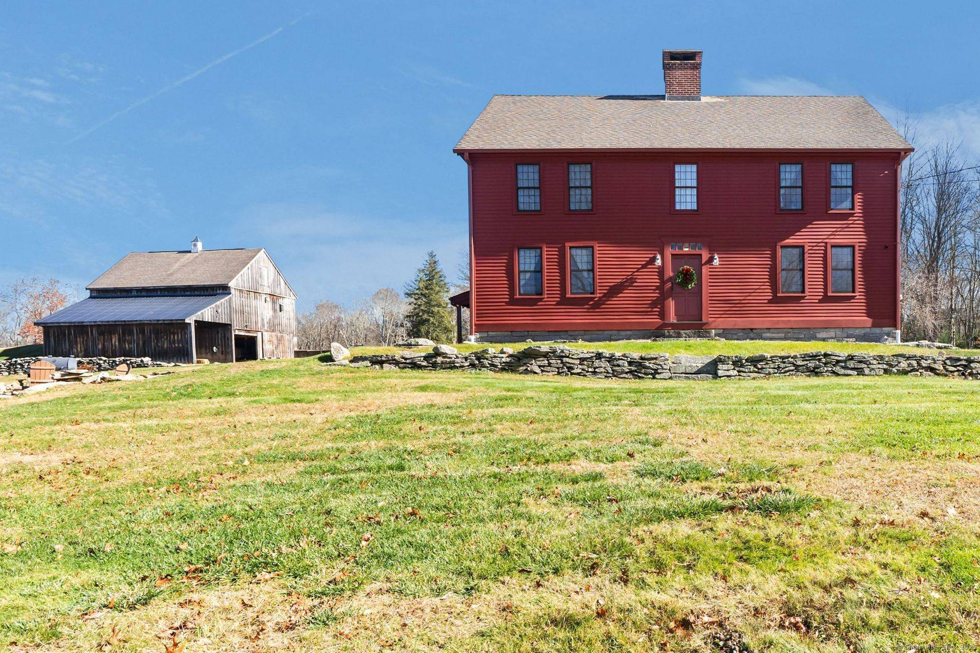 Tucked along a quiet country road, the Isaac Backus House c.