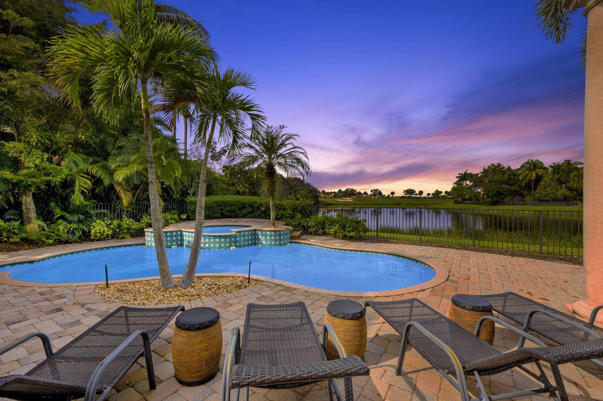 One of the most stunning water Golf Views with western exposure, nestled in Quantera at Mirasol Country Club, GOLF MEMBERSHIP available.