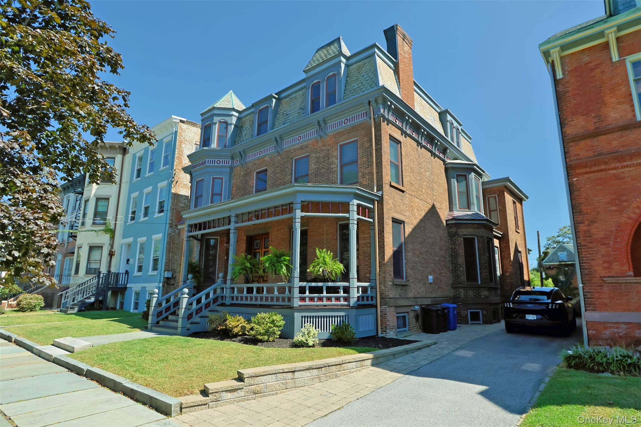 Absolutely Stunning brick Second Empire Victorian Mansion w beautiful Hudson River Views !