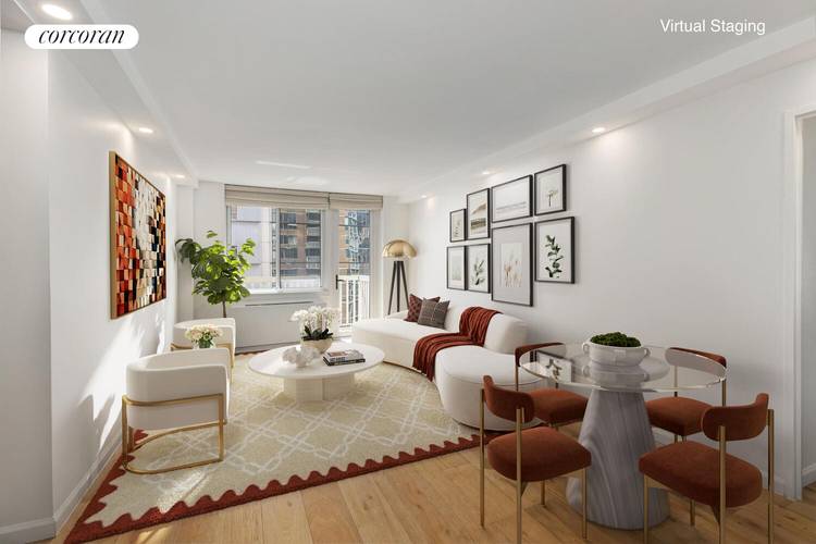 Welcome to Flatiron No Mad, Inside 50 Lexington is a beautifully renovated split 2 bedroom, 2 bathroom apartment, with excellent natural light, outdoor space, dropped lighting and stunning wide plank ...