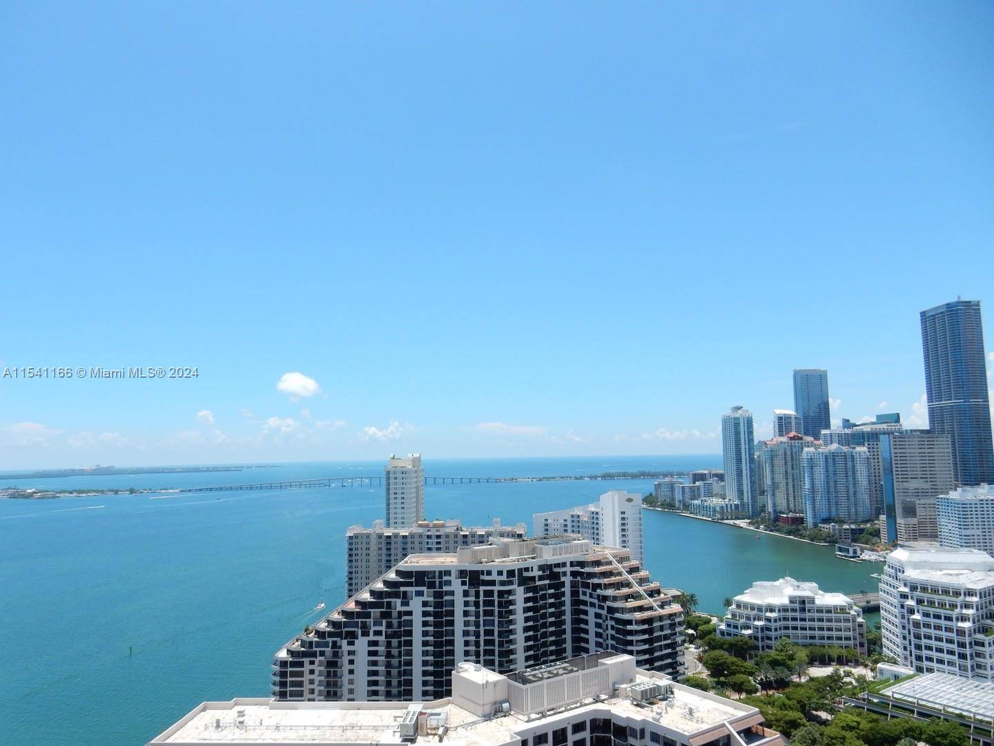 Water and city views in Three Tequesta Point Condo.